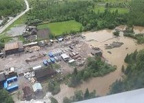 Река Мана подтопила 24 дома в селе Нарва